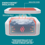 SaluSpa Bali – jacuzzi inflable redondo para 5–7 personas con 180 AirJets