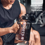 Botella deportiva de gran capacidad 1.7/2.7 L – gimnasio y viaje