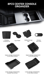 Kit organizador de consola para Tesla Model 3 / Y / YL Highland y Juniper 2025–2026