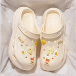 Zuecos EVA con diseños cartoon para mujer – plataforma DIY