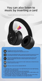 P47 – audífonos Bluetooth 5.0 inalámbricos plegables para música y gaming casual
