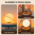Lámpara magnética levitante giratoria – Saturno, Luna y bombilla