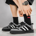 Tenis casuales tipo skate para hombre – corte bajo y suela antideslizante