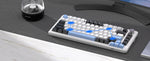 MageGee 75% – teclado mecánico gamer con perilla y retroiluminación azul
