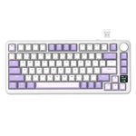 ATTACK SHARK X85 Pro – teclado mecánico 75% con pantalla, perilla, RGB y tri-modo