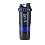 Shaker deportivo 3 en 1 para proteína – 550 ml con compartimentos