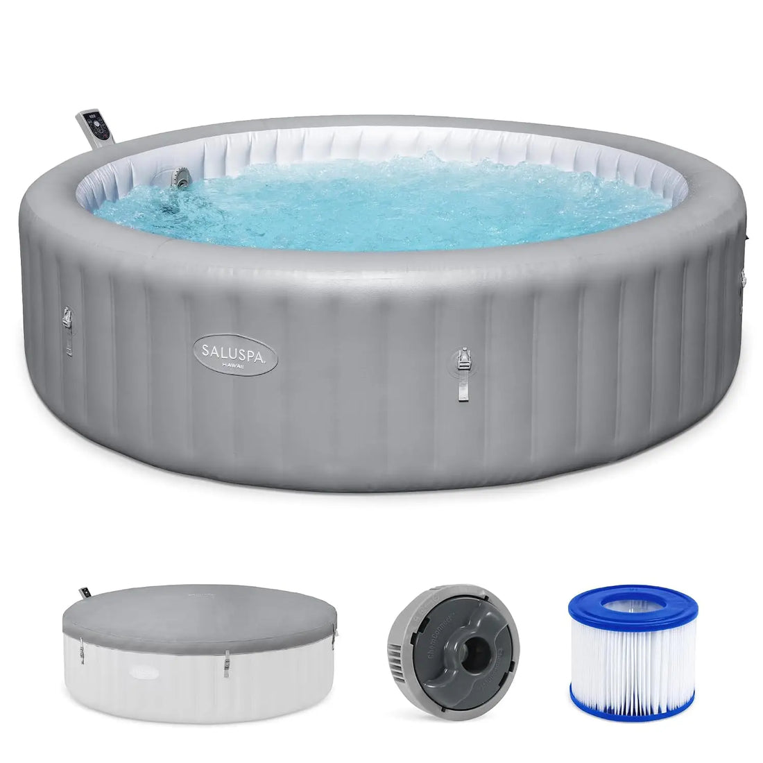 SaluSpa Rome AirJet – jacuzzi inflable eficiente para 5–7 personas