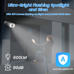 ANRAN 2K – cámara de seguridad solar WiFi 3/5MP con visión nocturna a color