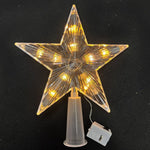 Estrella luminosa de 15 cm para árbol de Navidad – acrílica