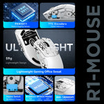 ATTACK SHARK R1 – 55 g Tri-Mode Wireless Gaming Mouse with 18K DPI