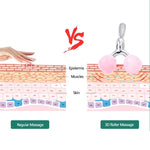 Rose Quartz 3D Facial Roller – Face & Neck Massager