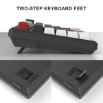 MageGee 75% – Mechanical Gaming Keyboard with Knob, Blue Backlight & Switch Options