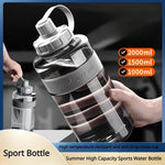 Sports Water Bottle with Straw – 600 ml, 1 L, 1.5 L & 2 L