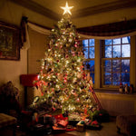 Estrella luminosa de 15 cm para árbol de Navidad – acrílica