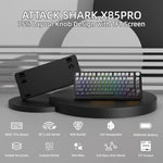 ATTACK SHARK X85 Pro – teclado mecánico 75% con pantalla, perilla, RGB y tri-modo