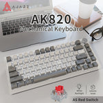 AK820 – 75% Hot-Swap Mechanical Gaming Keyboard, USB-C & White Backlight