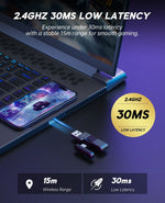 OneOdio EKSA E900 WT – audífonos gamer tri-modo RGB con micrófono y hasta 80 h