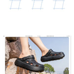 Zuecos EVA de plataforma para mujer – suela gruesa antideslizante