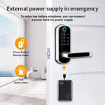 Cerradura inteligente WiFi IP67 – huella, app, NFC y teclado táctil