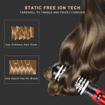 3-in-1 Rotating Hair Dryer Brush – Automatic Curler & Hot Air