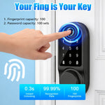 Cerrojo inteligente Bluetooth – huella, contraseña, tarjeta IC, llave y app