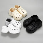 Sandalias EVA de plataforma para mujer – punta cerrada y suela gruesa