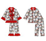 Pijamas familiares navideños de manga larga – adultos y niños