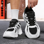 Tenis deportivos de malla para hombre – suela gruesa y transpirables