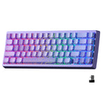 XVX M67 JadeStone – teclado mecánico inalámbrico 65% tri-modo, Gasket y RGB