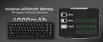 XVX M67 JadeStone – teclado mecánico inalámbrico 65% tri-modo, Gasket y RGB