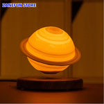 Lámpara planetaria levitante con control táctil – Saturno, Luna, galaxia y globo