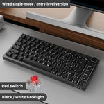 AK820 – 75% Hot-Swap Mechanical Gaming Keyboard, USB-C & White Backlight