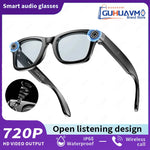 Gafas inteligentes AI con cámara 8 MP – video, traducción, Bluetooth y música