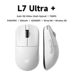 MCHOSE L7 Ultra – mouse gamer inalámbrico ultraligero 39 g PAW3395 y Dual 8K