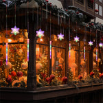 USB LED Snowflake & Icicle Curtain Lights