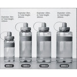 Sports Water Bottle with Straw – 1 L, 1.5 L & 2 L
