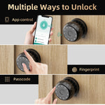 Viladepot – cerradura inteligente interior con huella, contraseña, app y energía Type-C