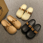 SmilePoP New Women Clogs Garden Slippers Outdoor EVA Beach Slippers Light Easy Clean Kitchen shoes With Buckle Flat Slippers