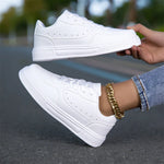 Tenis minimalistas blancos unisex – suela antideslizante