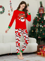 Pijamas familiares navideños con Santa – manga larga