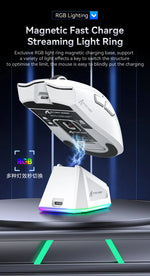 ATTACK SHARK X11 – mouse gamer inalámbrico 22K DPI con base de carga RGB