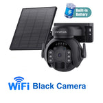 SHIWOJIA 5MP 3K – cámara solar 4G/WiFi PTZ con visión nocturna y detección PIR