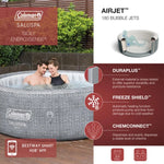 SaluSpa Sicily EnergySense – jacuzzi inflable inteligente para 5–7 personas con AirJet