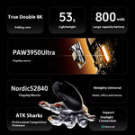 ATK Dragonfly A9 Pro Max – mouse gamer inalámbrico PAW3395, 57 g y 8K