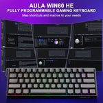 AULA WIN60/WIN68 HE – Magnetic Gaming Keyboard with Rapid Trigger, RGB & 8K