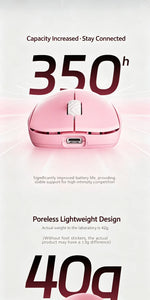 SCYROX V6s/V8s – mouse gamer inalámbrico ultraligero Dual 8K tri-modo
