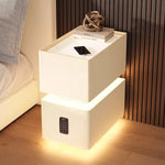 Mesa de noche inteligente nórdica de 25 cm con sensor y carga inalámbrica