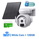 SHIWOJIA 5MP 3K – cámara solar 4G/WiFi PTZ con visión nocturna y detección PIR