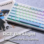MCHOSE G75 Pro – teclado mecánico inalámbrico 75% Gasket, RGB y hot-swap