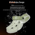Zuecos transpirables de suela gruesa para hombre – playa y exterior